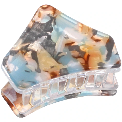 Заколка - краб для волос AKS-EMPIRE, треугольник, цвет микс 6 цветов, 4,53см_10