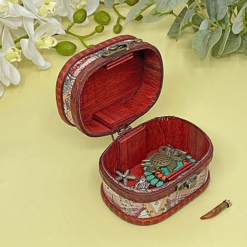 Сундук - шкатулка из дерева SERKATTO, цвет как на фото, 1188см _5