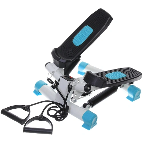 Мини-степпер поворотный с эспандерами MSR-1100, синий_5