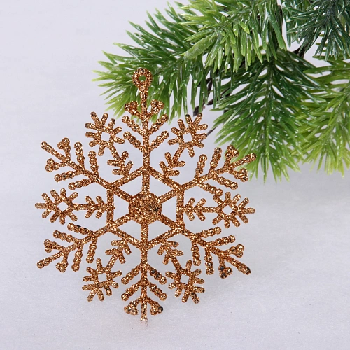 Набор ёлочных украшений Wish 6 см + 4 см (53 предмета), Шампань_9