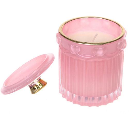 Свеча в стакане Нежные облака 911,8 см, Розовый_4