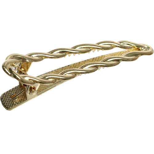 Зажим для волос AKS - DesignPRO, косичка, цвет золото и хром, 61,5см_4