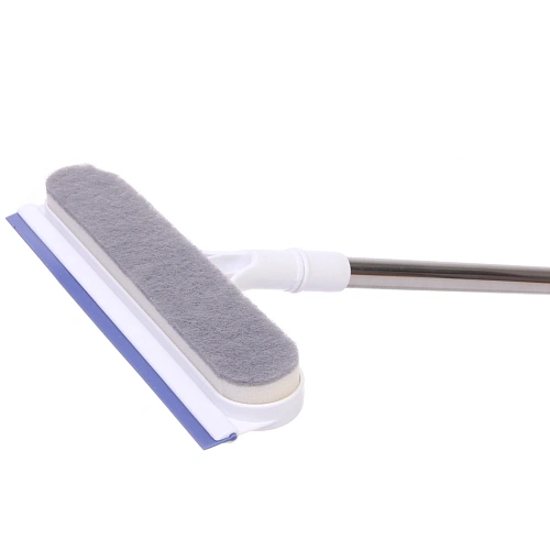 Окномойка для мытья стекол телескопическая ручка 115см абразивная губка 25см_7