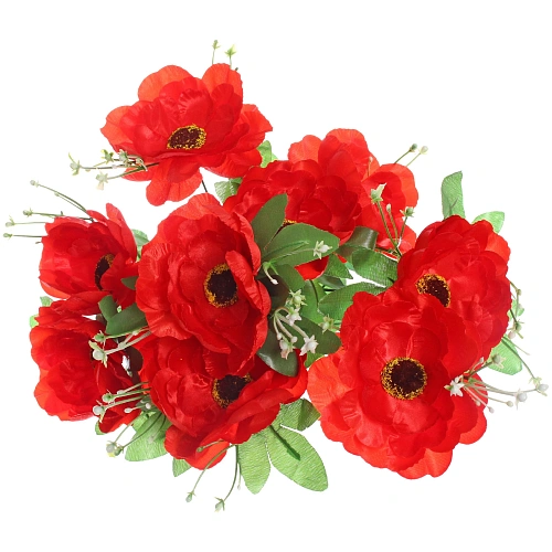 Искусственные цветы "Цветочная мелодия" Маки  50см10 цветков