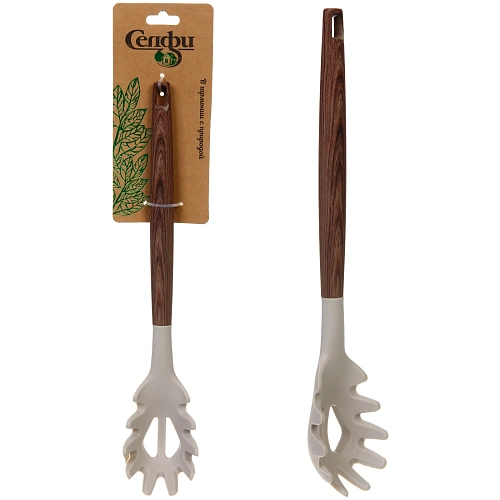 Ложка кухонная для спагетти силиконовая "АМАДЕО" 32,5см