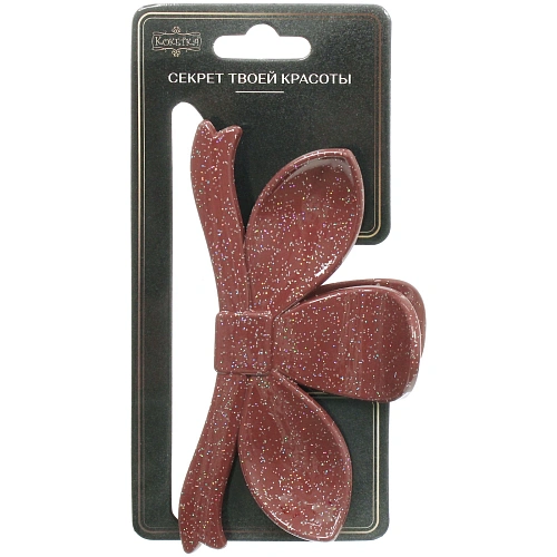 Заколка - краб для волос AKS - MANTANA, микс 6 цветов, лепестки, 115см _14