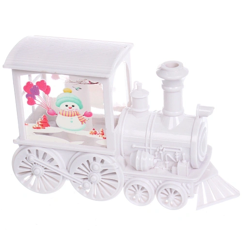 Сувенир с подсветкой Волшебный паровозик 8514 см, Белый (работает от батареек LR443)_8