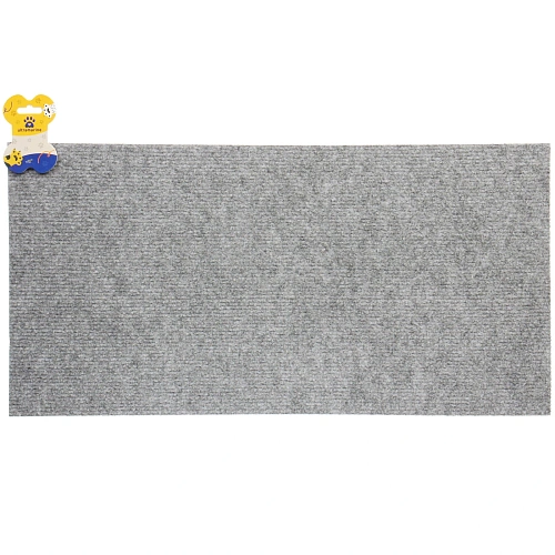 Когтеточка настенная с клейкой основой для кошек 60*30см "Счастливый хвост!", цвет светло-серый✦