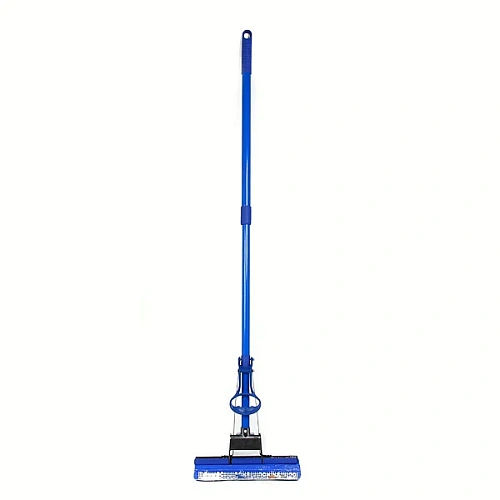 Швабра Селфи с губкой ПВА металлическая ручка 120 см(отжим один ролик)