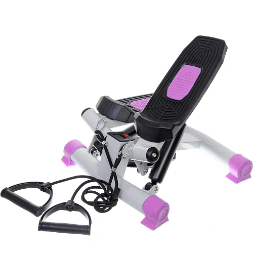 Мини-степпер поворотный с эспандерами MSR-1100, розовый_6