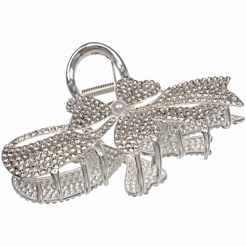 Заколка - краб для волос на блистере LAVITA, цветочек, цвет серебро и золото, 10,56,5см_6