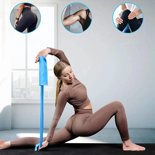 Жгут для йоги 0,45 мм15 см2 м (туба) розовый_7