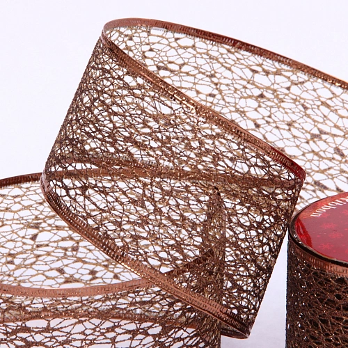 Лента для декорирования Сказка 6,3 см, 2,7 м, Шоколад_6