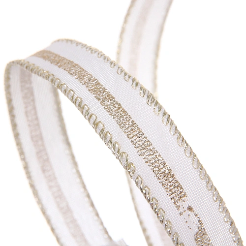 Лента для декорирования Млечный путь 1,5 см, 2,7 м, Белый_4