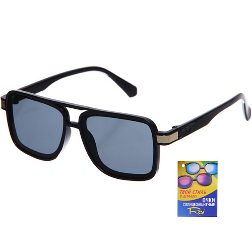 Очки солнцезащитные детские "ЖАРА", гранды, цвет черный