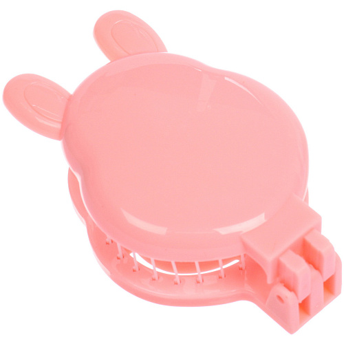 Расчёска массажная складная с зеркалом БИННИ, цвет пудровый, 105653см (коробка PVS)_4