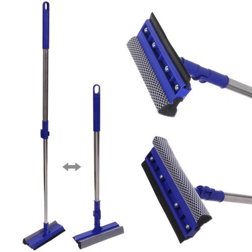 Окномойка для мытья стекол Селфи телескопическая ручка 55-90см губка 20см