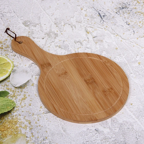 Доска бамбуковая для подачи и сервировки SHEF 2032см_4