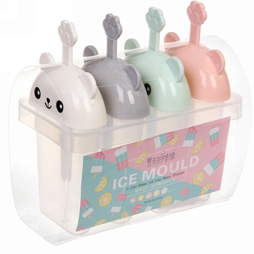 Форма для приготовления мороженого Мишка 4шт_5