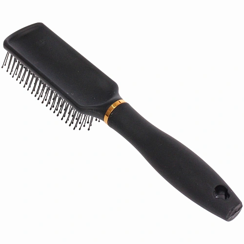 Расческа массажная СЕКРЕТ ТВОЕЙ КРАСОТЫ, узкая, цвет черный, матовое покрытие, 3822см_2