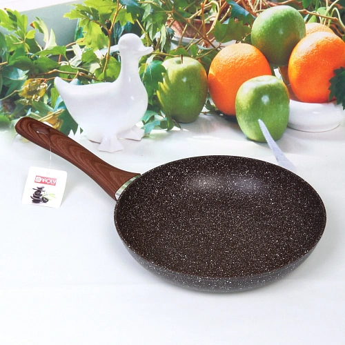 Сковорода BAROLY GRAY 24см индукционная с антипригарным покрытием, бакелитовая ручка_3