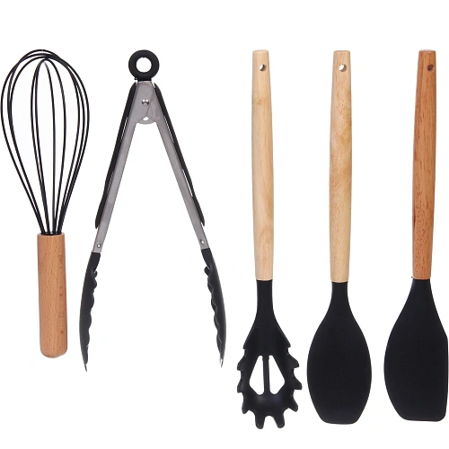 Набор кухонных принадлежностей 12шт Felicità черный_4