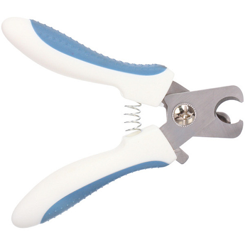 Когтерез для животных ЛАПУСИКИ, коллекция БРО, прорезиненная ручка, цвет белыйголубой, 55155см (блистер)_3