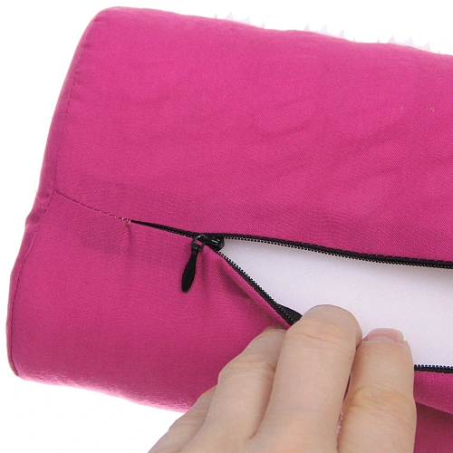 Акупунктурный набор (коврик игольчатый 64х40х2 см и валик 37х15х10 см в сумочке), розовый_6