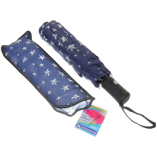 Зонт женский автомат Ultramarine - Рейна, микс 4 цвета, 8 спиц, d-115см, длина в слож виде 28см_12