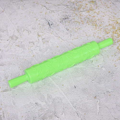 Скалка пластмассовая фигурная Цветочки 375см_6