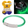 Ошейник неоновый для собак малых пород "Защита Бро", цвет зеленый, зарядка от USB, шнур в комплекте, размер S - d 35см (пакет с подвесом)