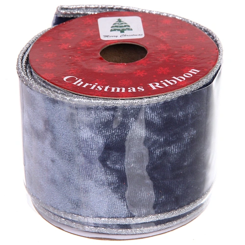 Лента для декорирования Мгновение 6,3 см, 2,7 м, Серая платина_4