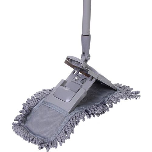 Швабра Селфи с насадкой из микрофибры, насадка 120гр ,Gray _7