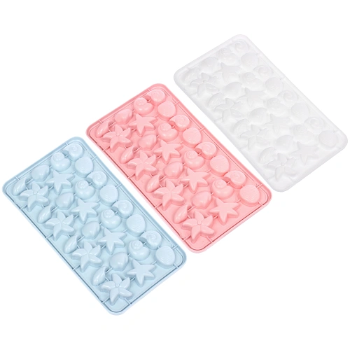 Форма для льда пластиковая "Морской мир" 15*28см, цвета микс