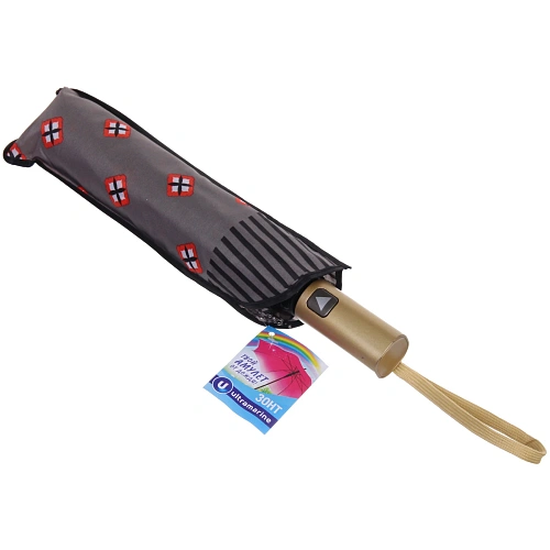 Зонт женский полуавтомат Канада, микс 6 цветов, 8 спиц, d-100см, длина в слож виде 30см_21