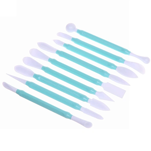 Инструменты для украшения тортов в наборе 9шт однотонные