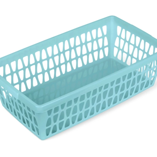 Корзина для хранения "Велетта", цвет бирюзовый, 25*14*7см
