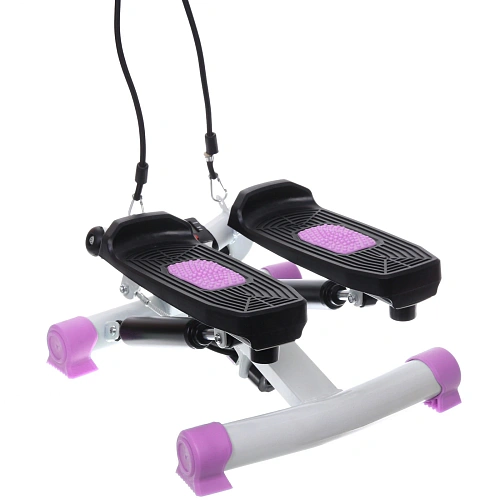 Мини-степпер поворотный с эспандерами MSR-1100, розовый_8