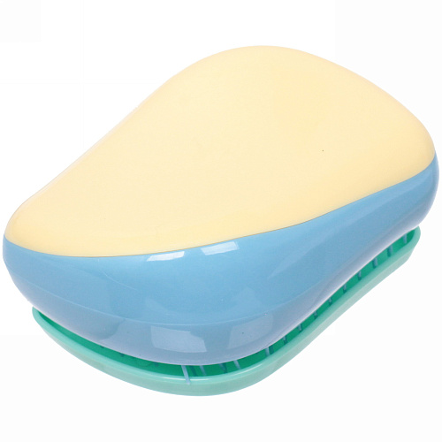 Расческа массажная компактная Harizma, цвет жёлтыйголубой, в пластиковой коробке, 86см_6