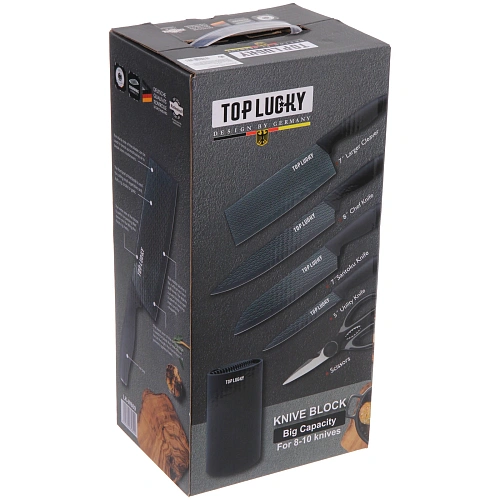 Набор ножей SHEF 6предметов (4ножа+ножницы+подставка)_9