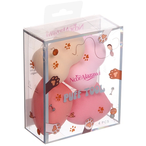 Спонжи для макияжа 4шт фигурные FRIDA, лапки, цвет как на фото, 10,58,8см_3