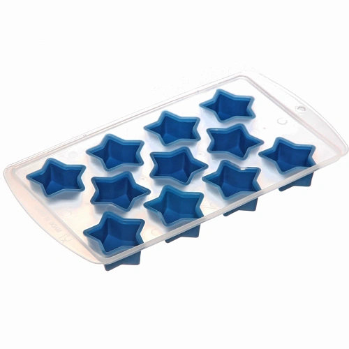 Форма для льда пластиковая с силиконом Звездочки_5