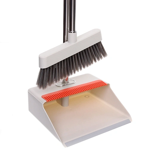 Набор для уборки, щетка для пола с совком Люкс белый 1130_5