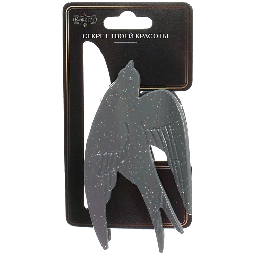 Заколка - краб для волос AKS - VIENTO, микс 6 цветов, классика, 9,55,5см _13