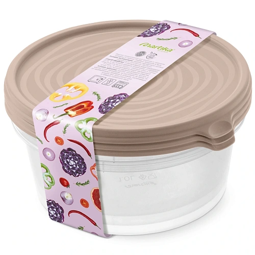 Контейнер "Сальваре" набор 3 шт 1л мокко С238МОКК