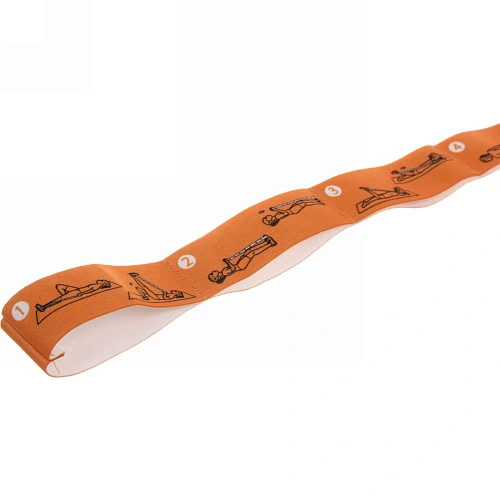 Резинка для фитнеса Stretch 954 с упражнениями, микс_16