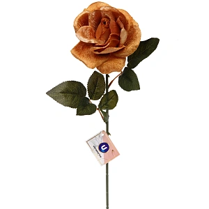 Искусственные цветы "FLOWERS MAGIC" 53см Роза золотая