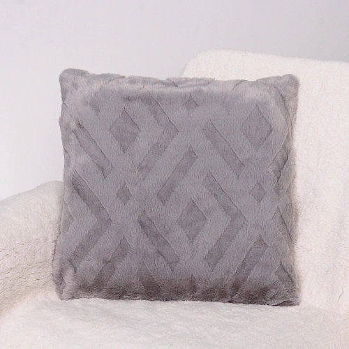 Чехол для декоративной подушки "AMELIE", 43*43 см, цвет серый