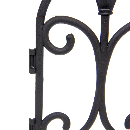 Садовое ограждение Узор (1 секция 6031,5 см), Черный_5