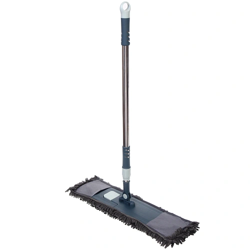 Швабра Селфи с насадкой из микрофибры, насадка 150гр ,букли Gray _4